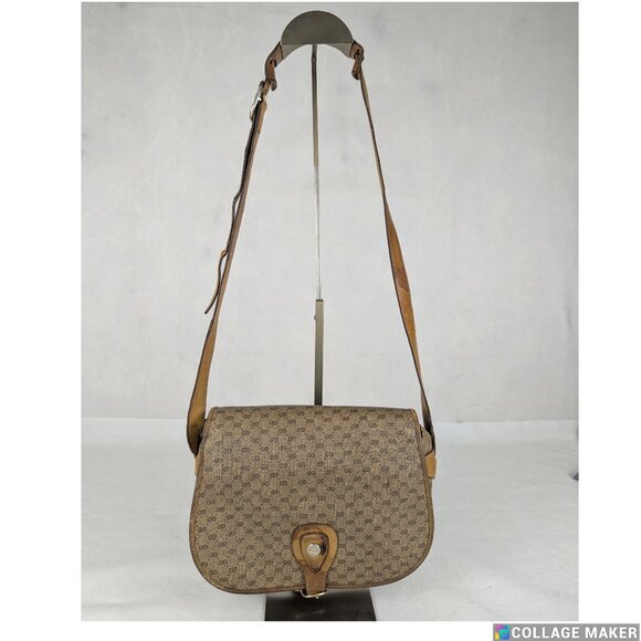 Authentic Vintage GUCCI GG Guccissima Crossbody Messenger Bag Made in Italy - Picture 1 of 12